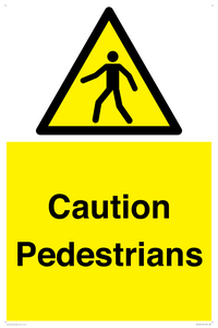 Caution Pedestrians